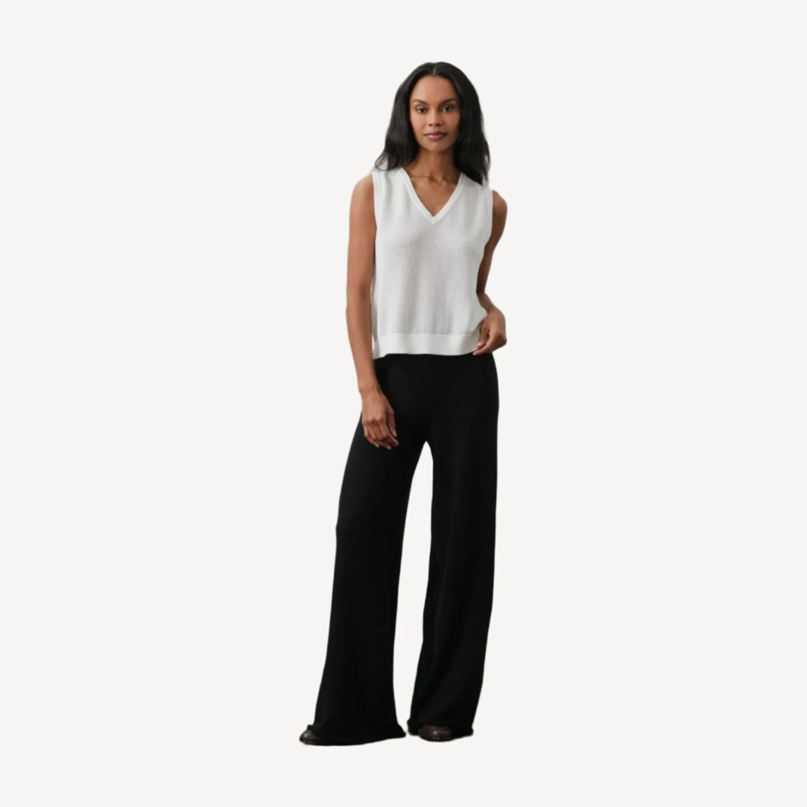 JOSIE WIDE LEG PANTS - BLACK