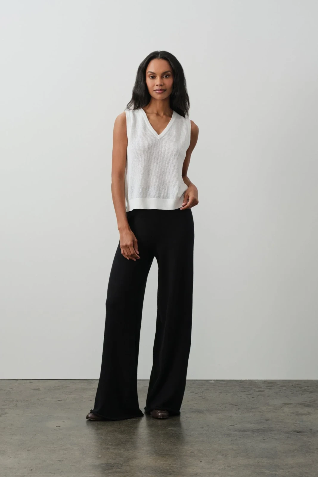JOSIE WIDE LEG PANTS - BLACK