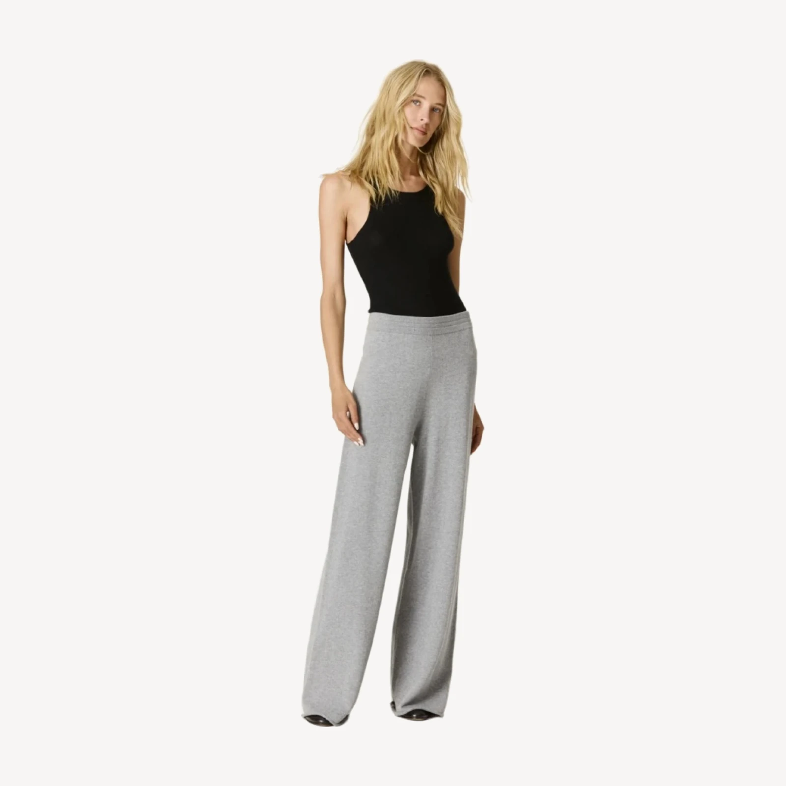 JOSIE WIDE LEG PANTS - THUNDER