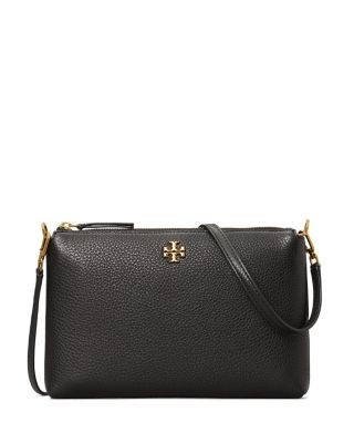 Tory Burch Kira Small Pebbled Leather Top-Zip Crossbody