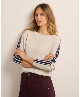 Mint Velvet Women's Cotton Blend Batwing Jumper, photo 3