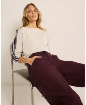 Mint Velvet Women's Cotton Blend Batwing Jumper, photo 4