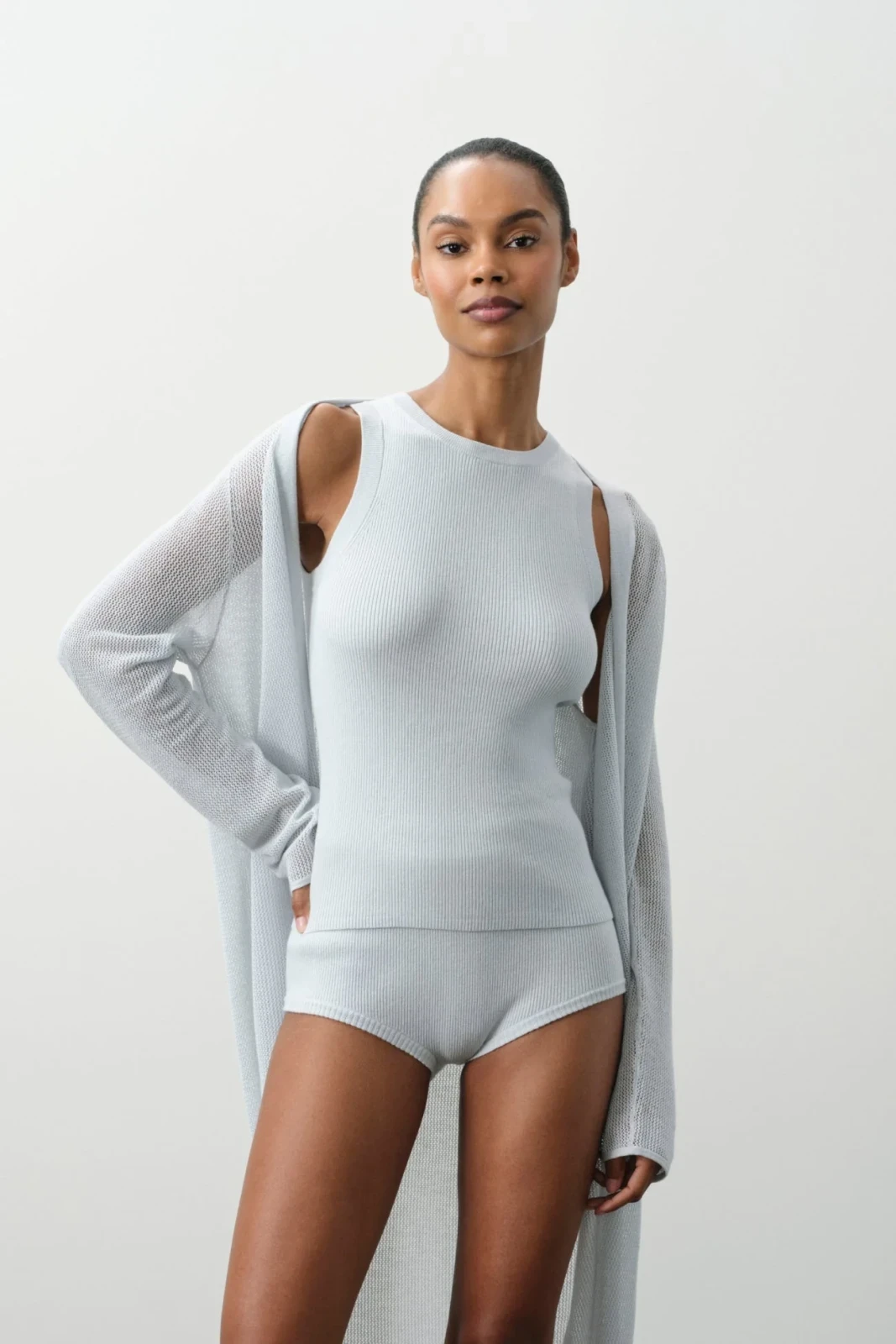 ALESSIA CREWNECK TANK - CLOUD
