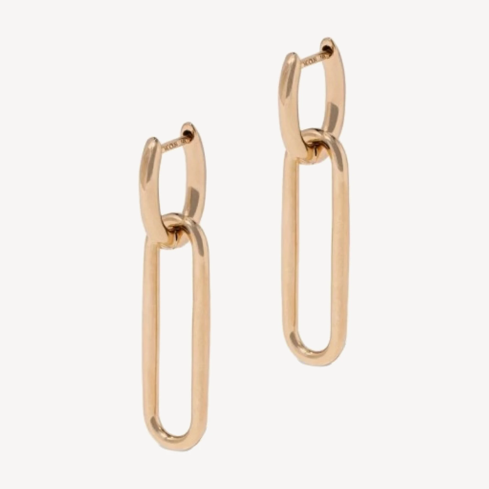 Link Huggie Hoop Earrings