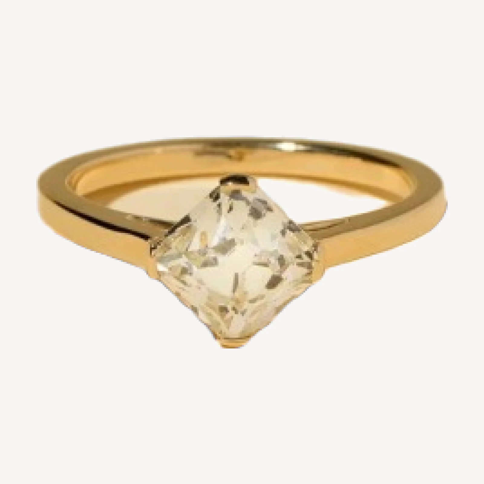 Cushion Modified Brilliant Diamond Solitaire Ring