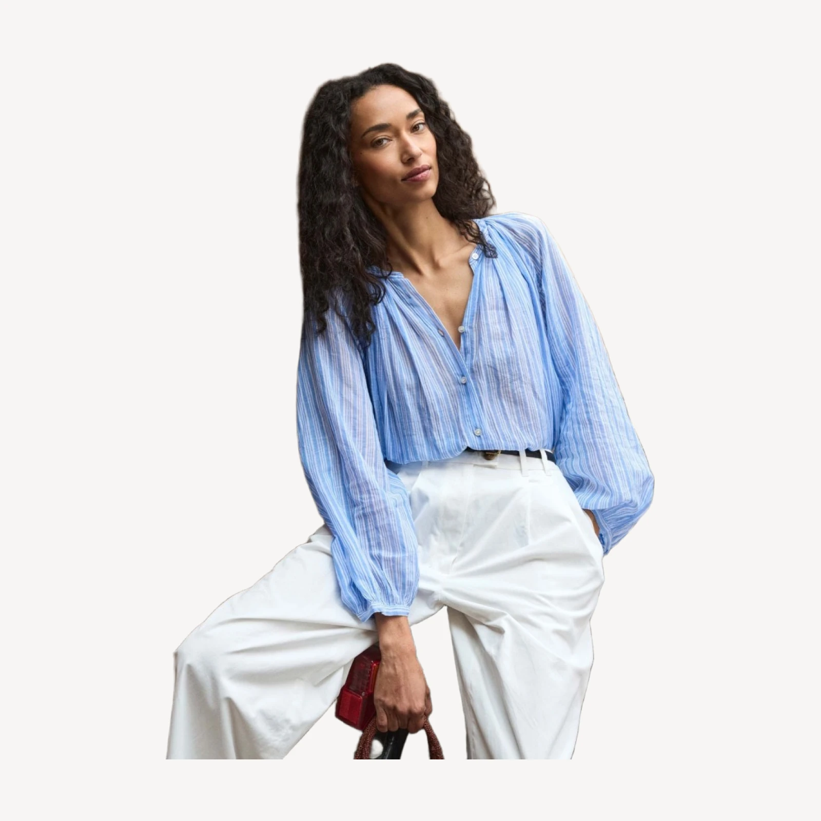 JONIE TOP -- SALERNO STRIPE