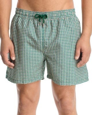 Simkhai Men's Lowell Patterned Swim Trunks