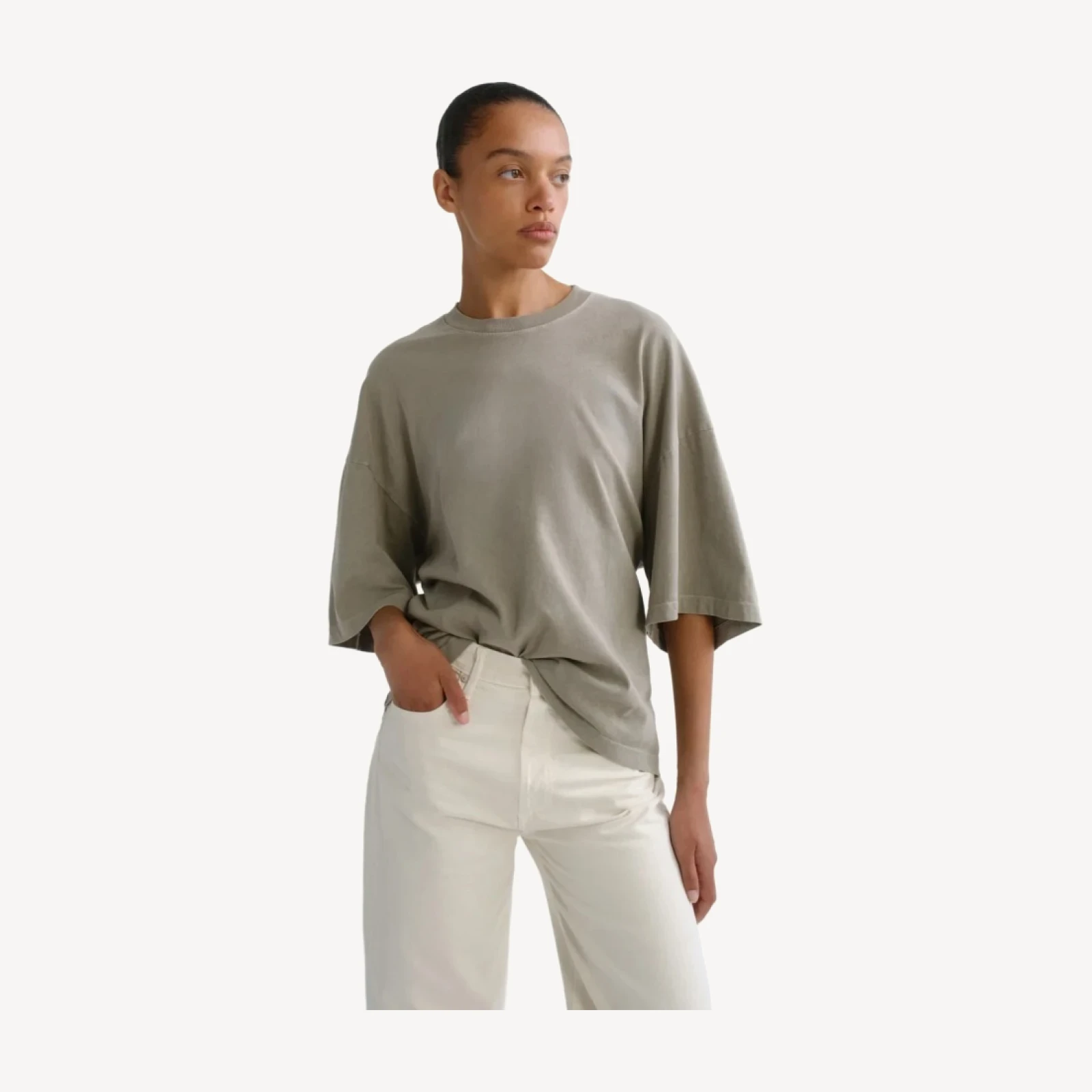 Ellery Tee in Drab