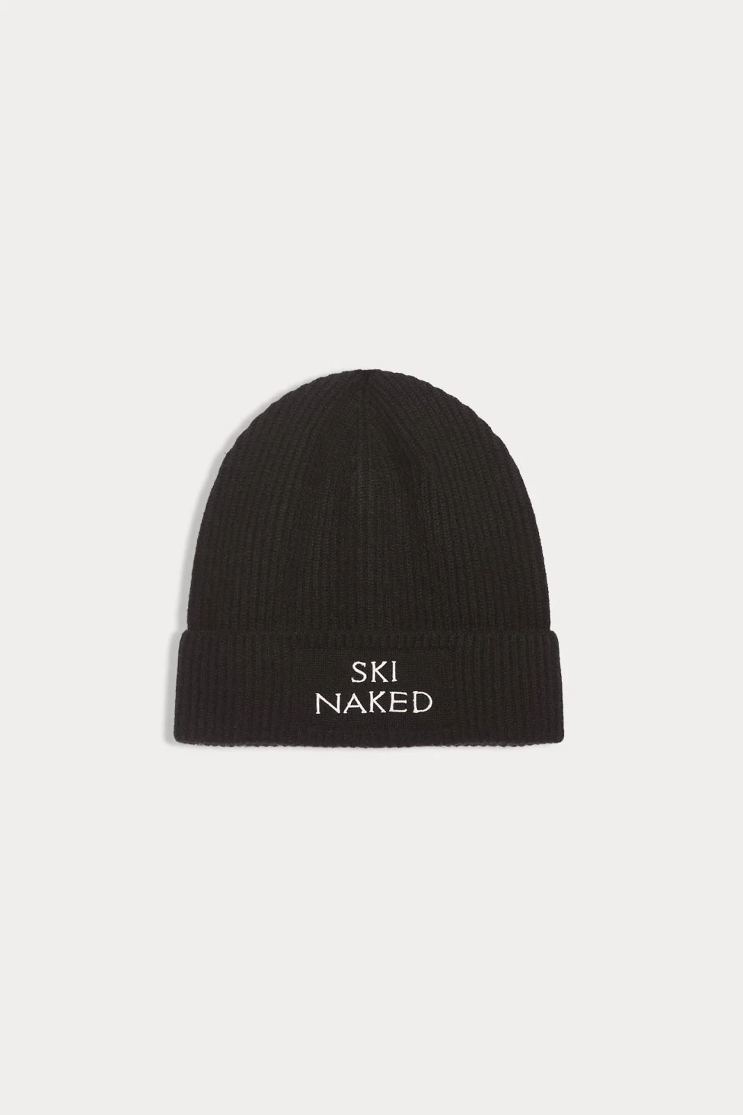 SKI NAKED CASHMERE BEANIE - BLACK