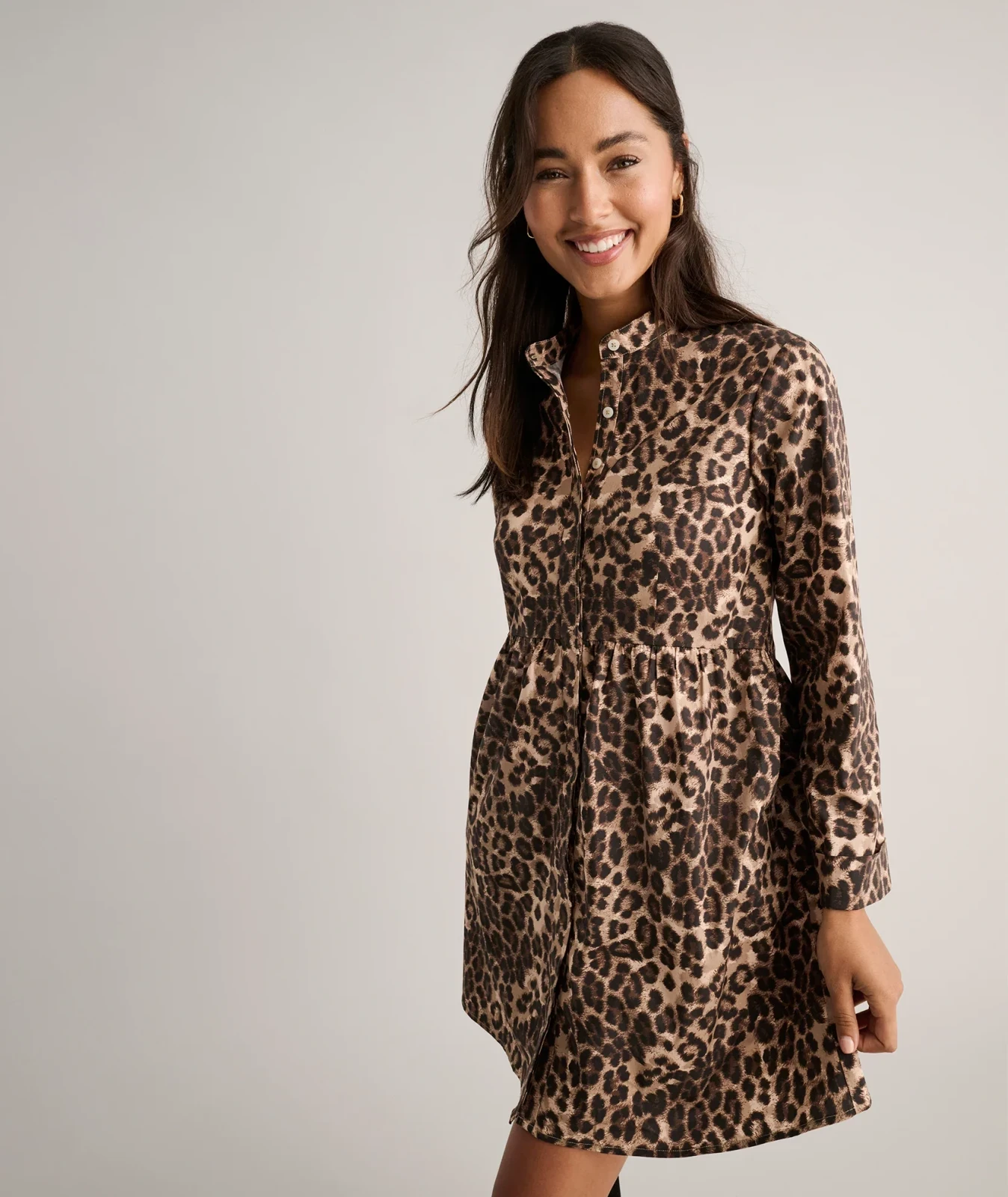 Stretch Cotton Lauren Shirt Dress