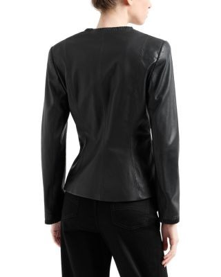 Emporio Armani Nappa Leather Slim Fit Jacket, photo 2