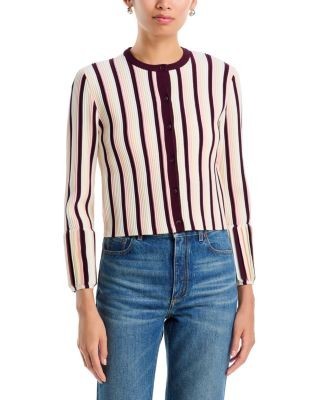 Simkhai Iris Crewneck Cardigan Sweater