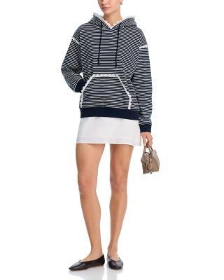 Aqua Stripe Eyelet Ruffle Sweatshirt - Exclusive, photo 2