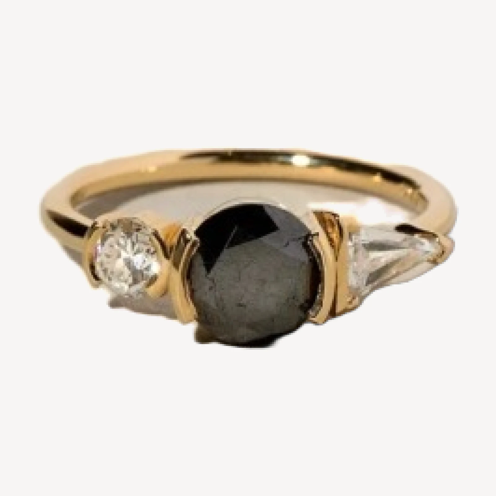 Black and White Diamond Ring