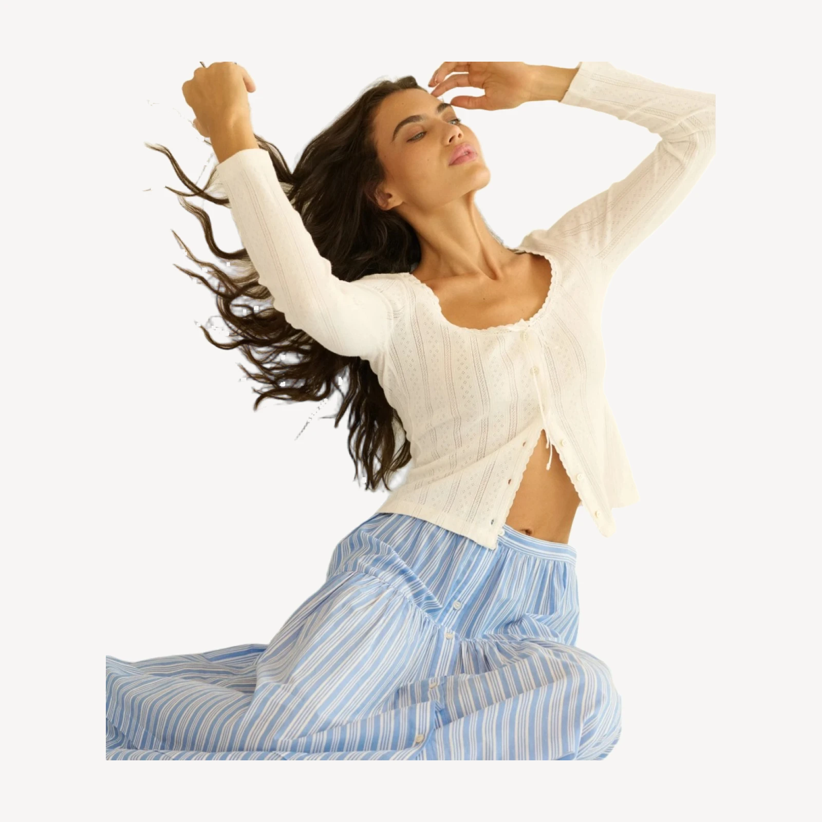 MARCELINE SKIRT -- SALERNO STRIPE