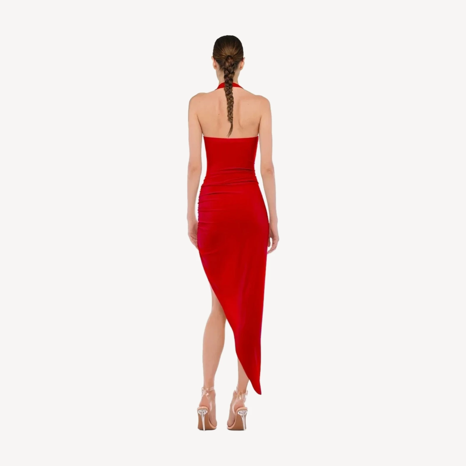 CAYLA SIDE DRAPE GOWN