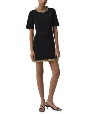 Simkhai Wendy Embellished Mini Skirt