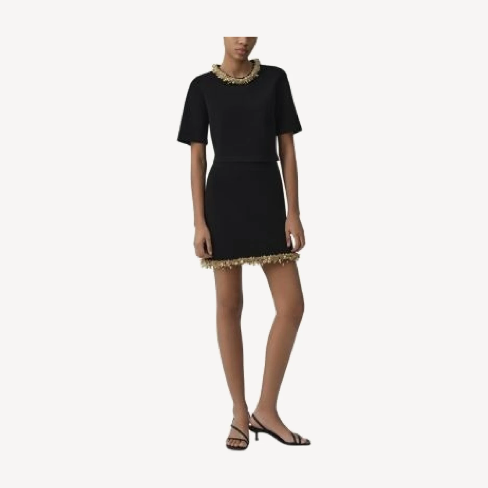 Simkhai Wendy Embellished Mini Skirt