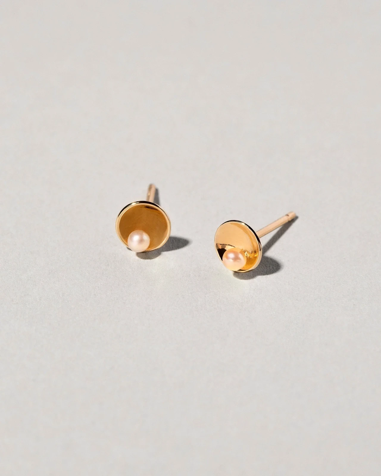 Pearl Cup Earrings