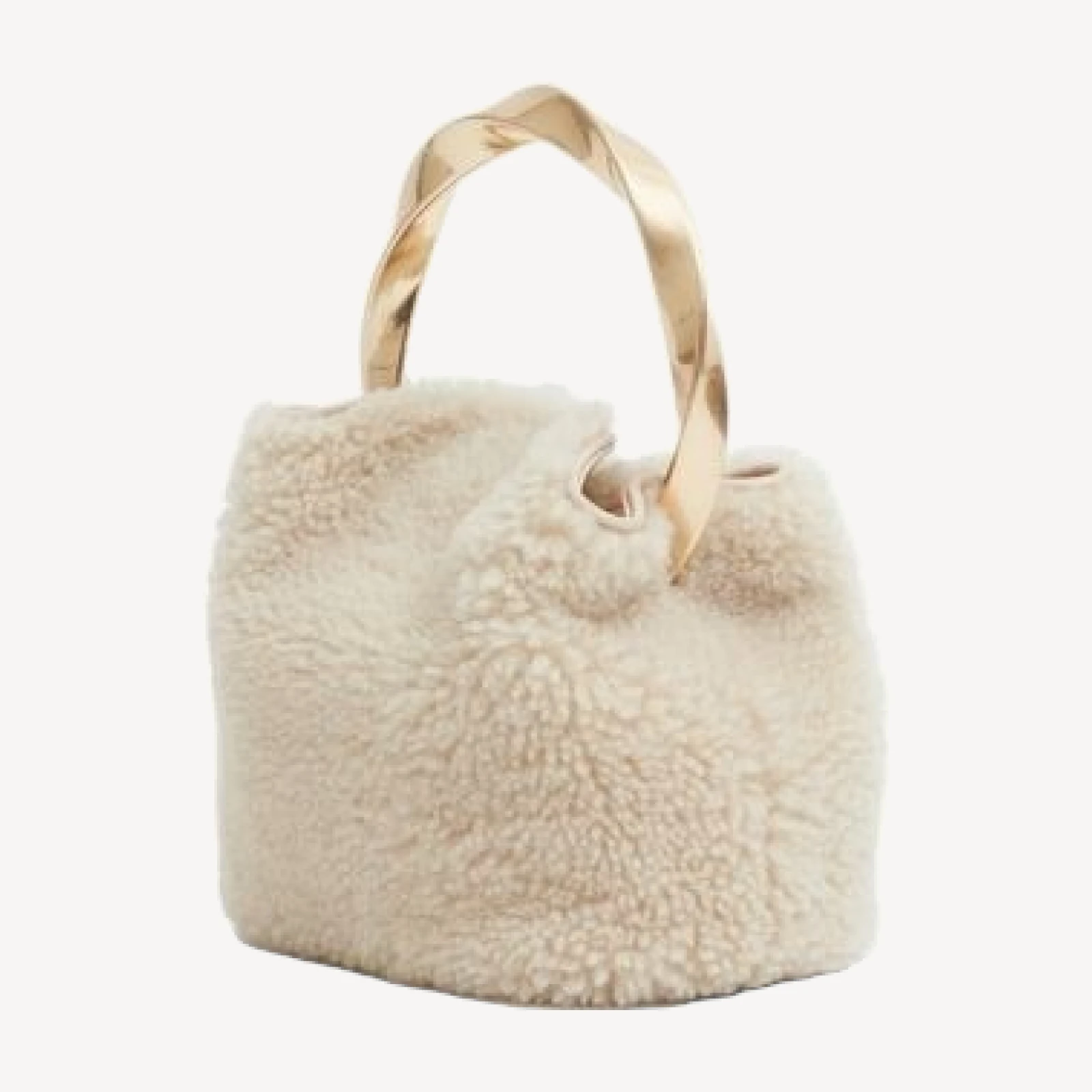 Simkhai Nixi Shearling Bucket Bag