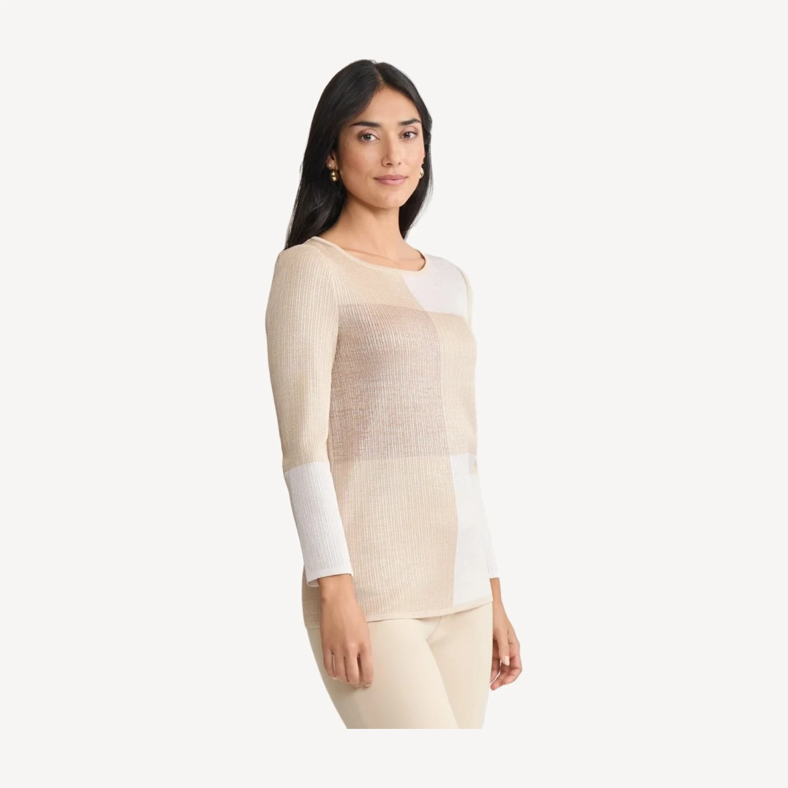 Pearlescence Colorblock Knit Tunic