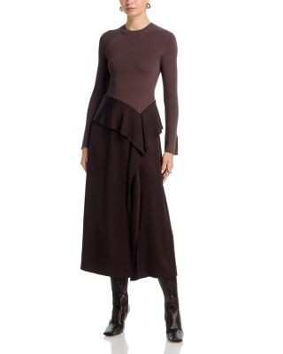 Simkhai Ornella Long Sleeve Midi Dress