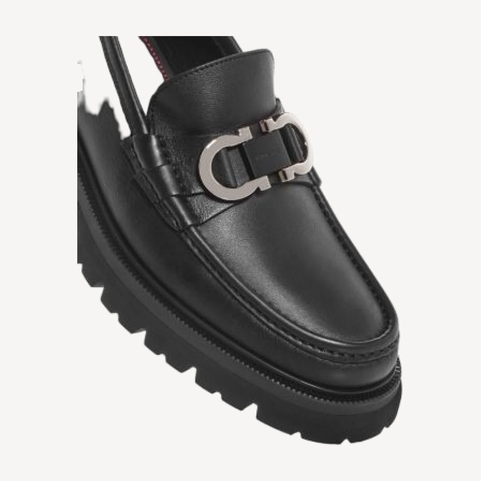 Ferragamo Men's Gancini Leather Loafers