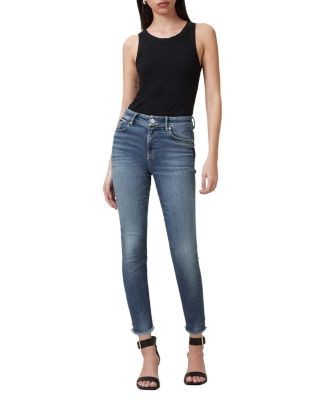 Allsaints Miller Push Up High Rise Skinny Ankle Jeans in Deep Royal, photo 6