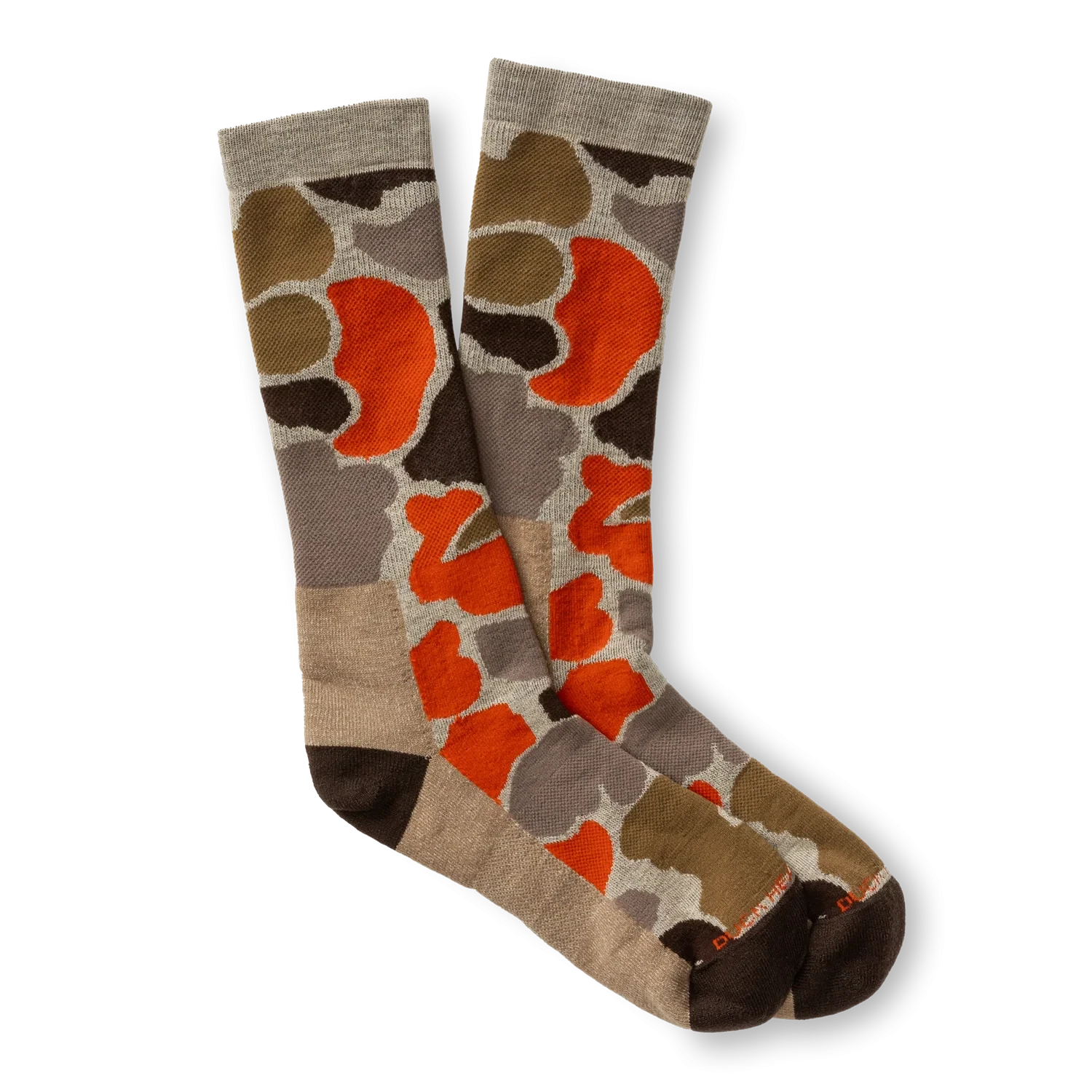 Camo Merino Wool Sporting Sock - Khaki
