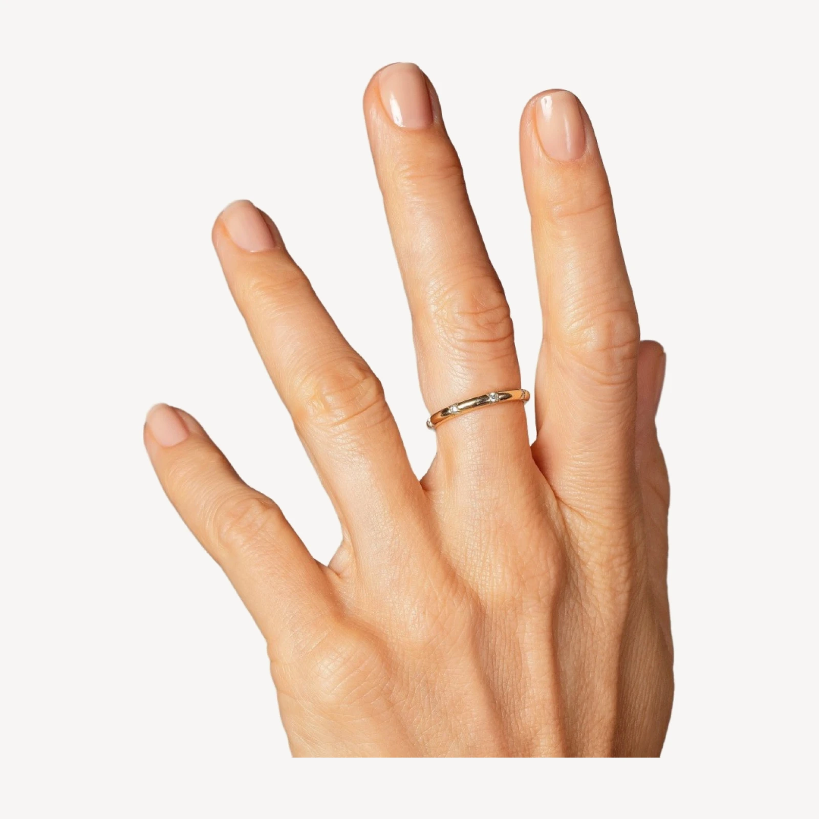 Half Round Studded Band