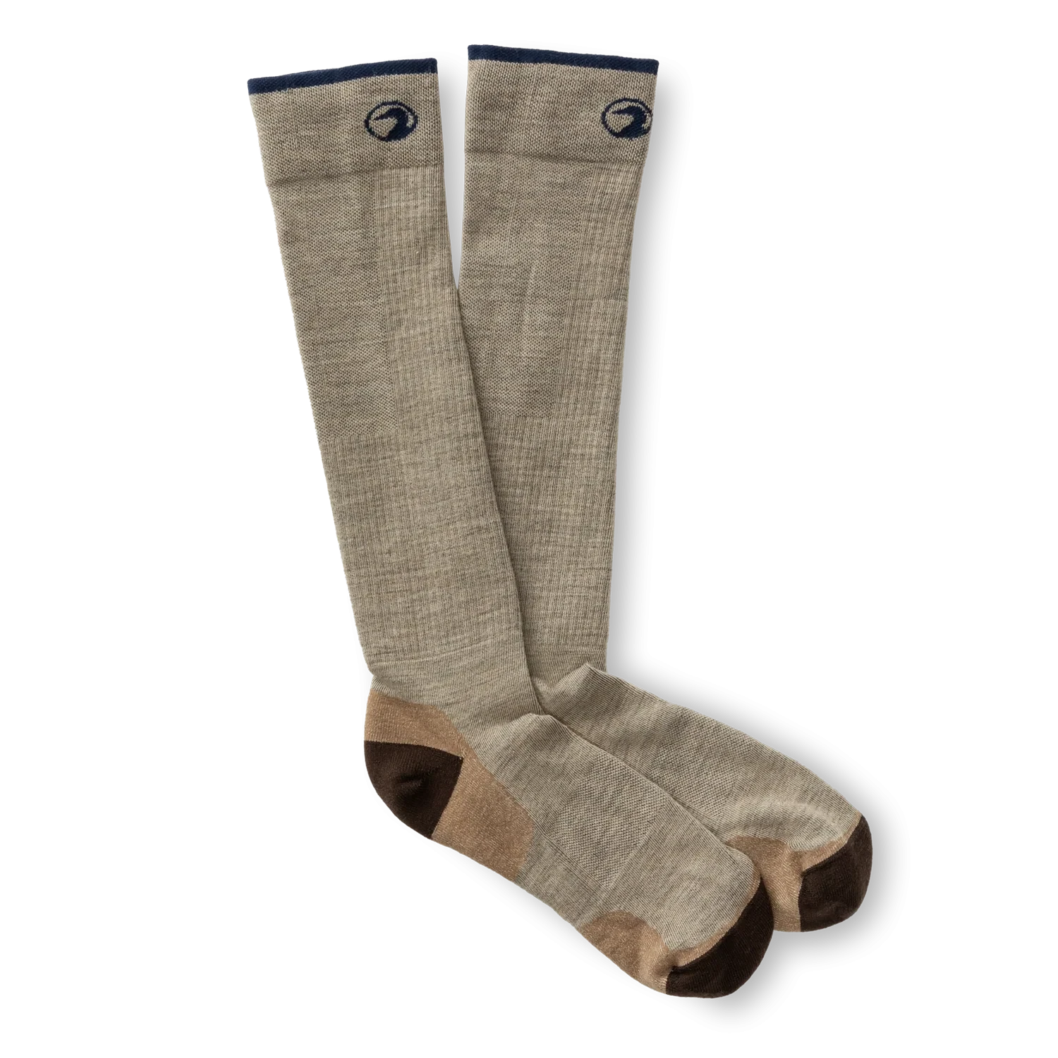Merino Wool Logo Wader Sock - Khaki