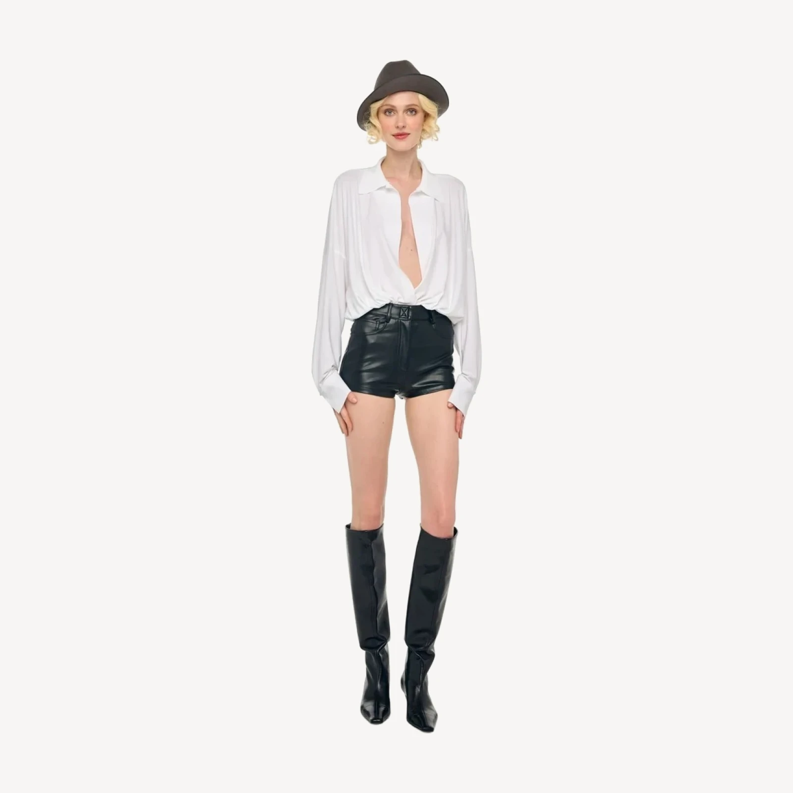 HIGH WAIST JEAN SHORT