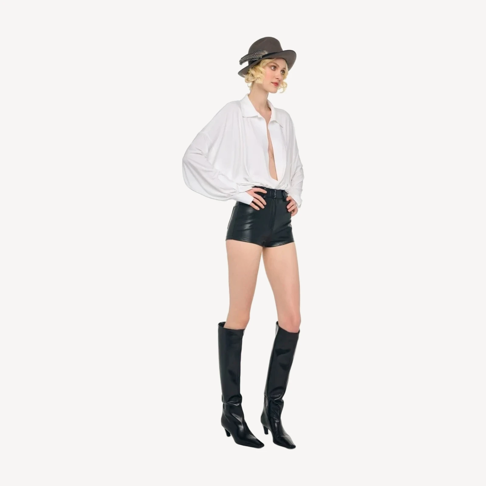 HIGH WAIST JEAN SHORT