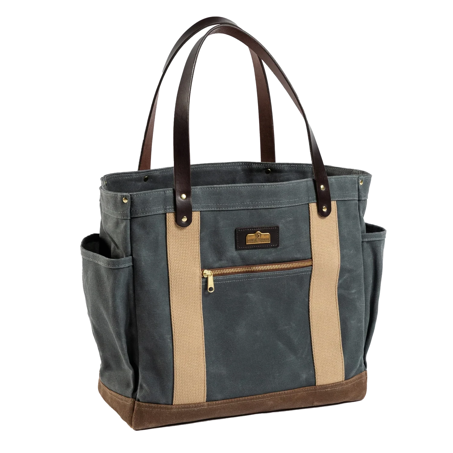 Waxed Canvas Tote - Charcoal