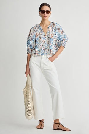 Nele Lantern Sleeve Top