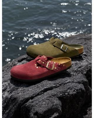 Birkenstock Men's Boston Clogs in Green