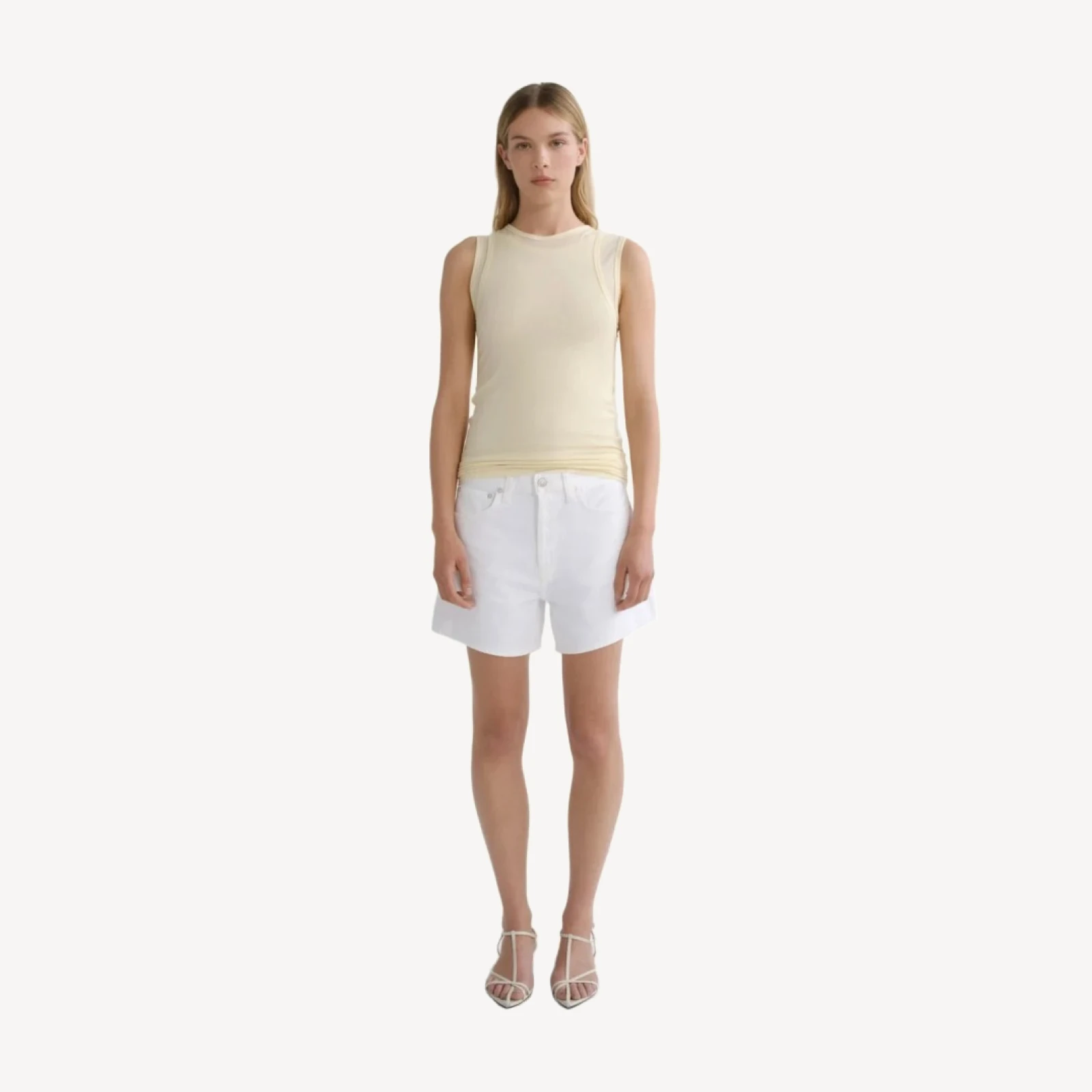 Parker Long Short in Marshmallow