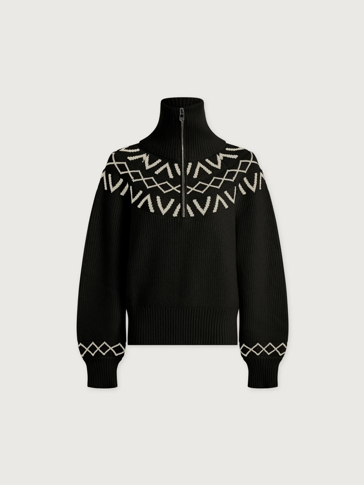 Sigrid Fairisle Half-Zip Knit