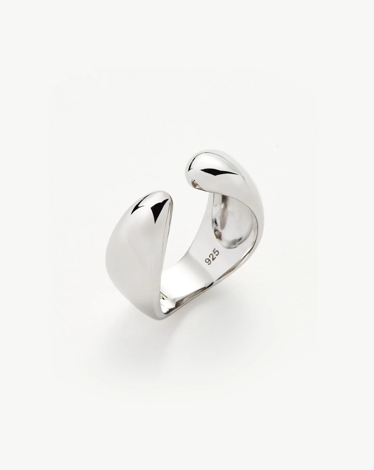Savi Sculptural Open Stacking Ring | Silver Plated
