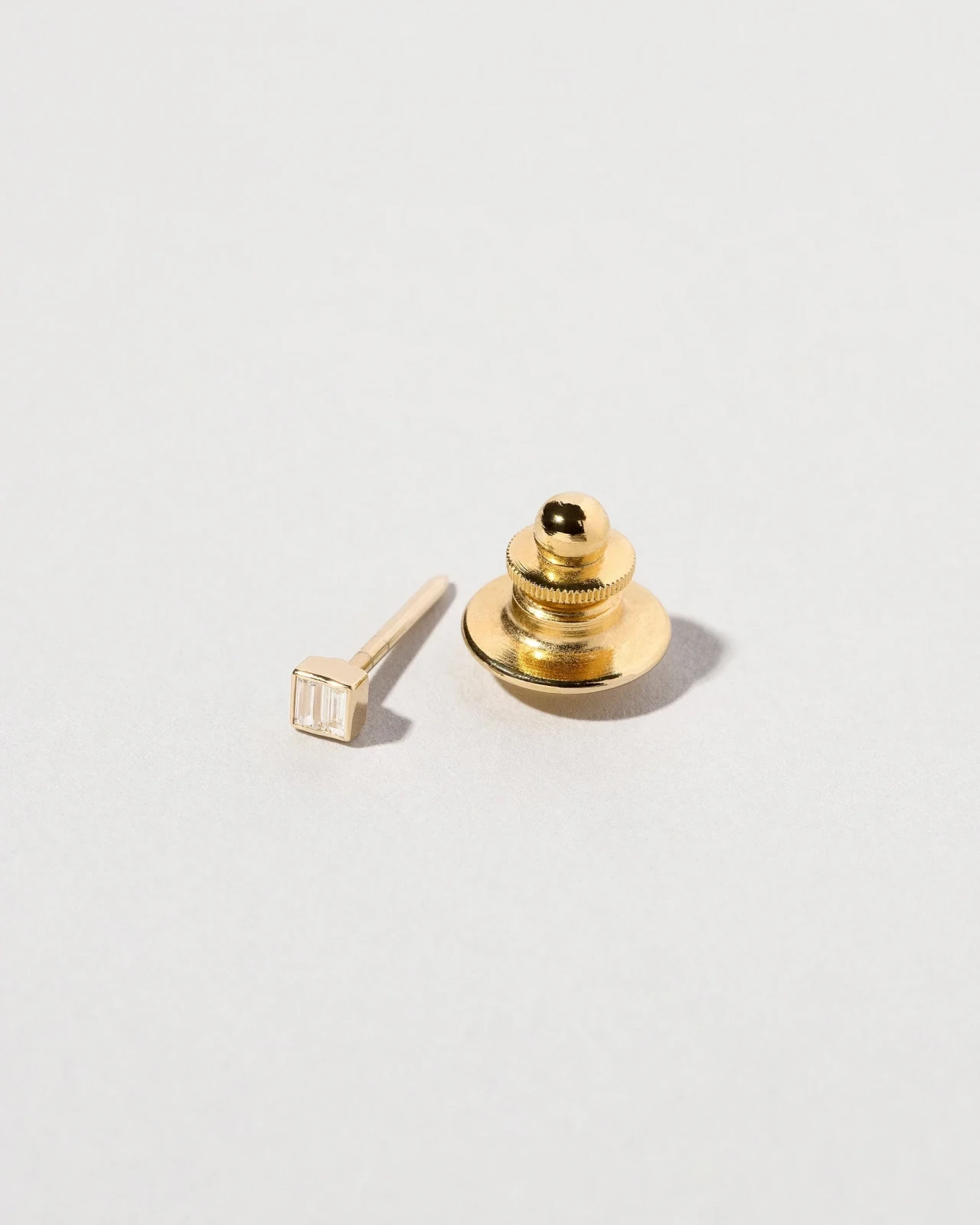Diamond Square Collar Pin