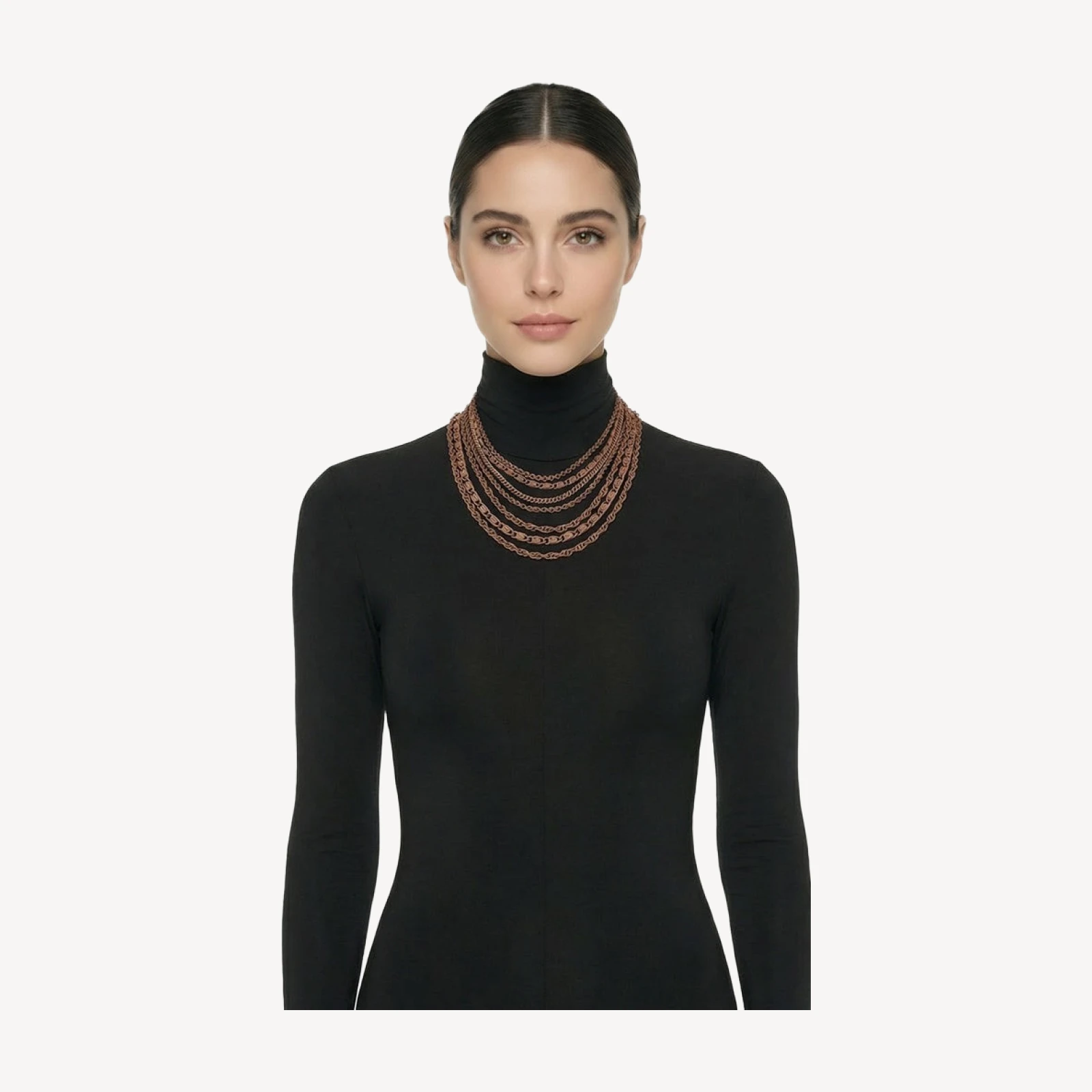 MULTI TIERED CHAIN NECKLACE
