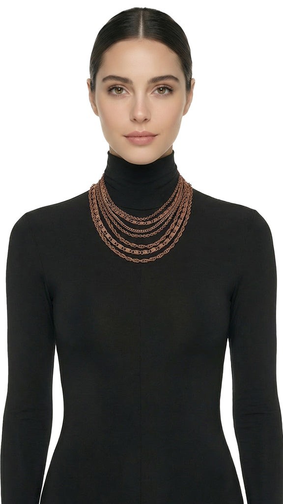 MULTI TIERED CHAIN NECKLACE