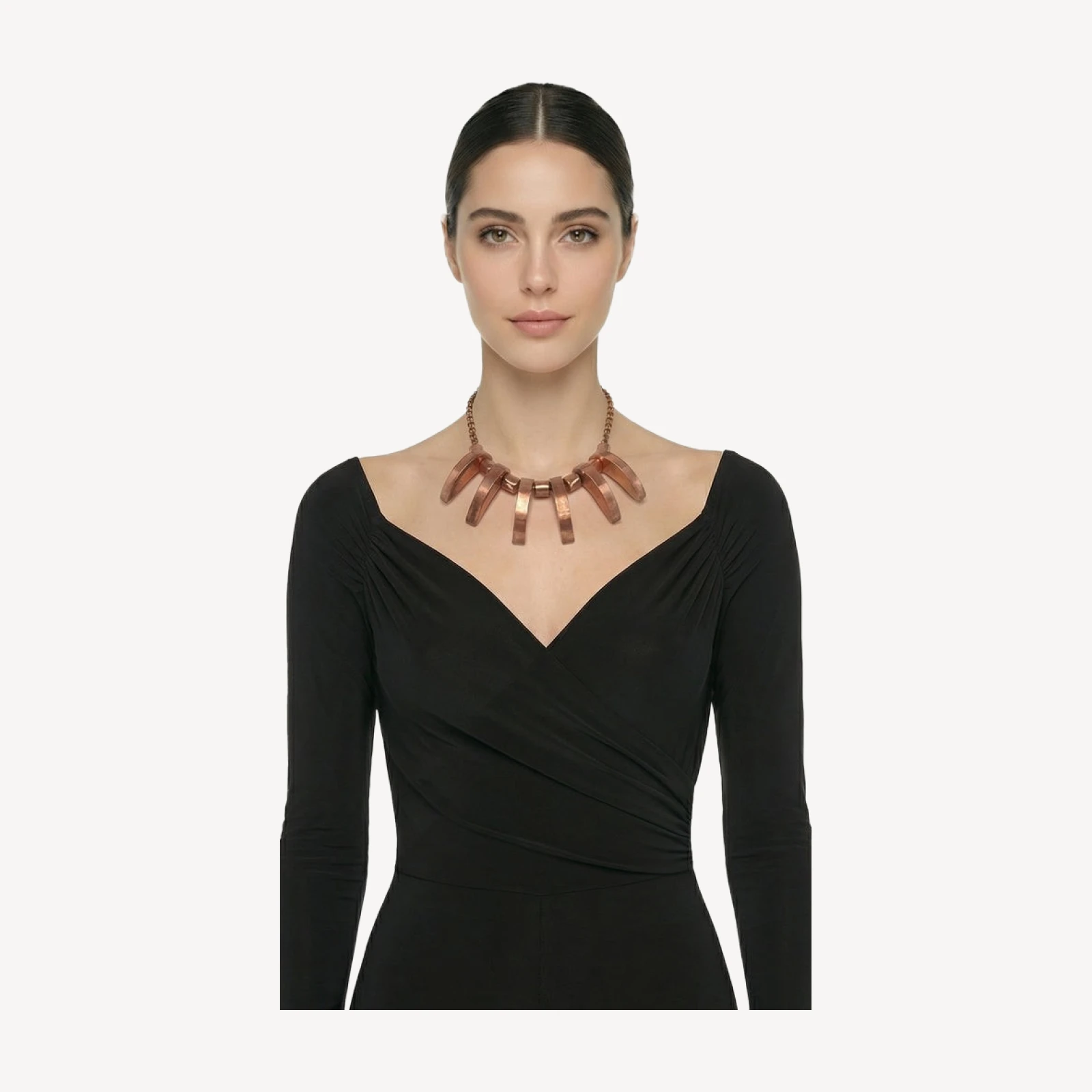 COLORED BRASS NECKLACE