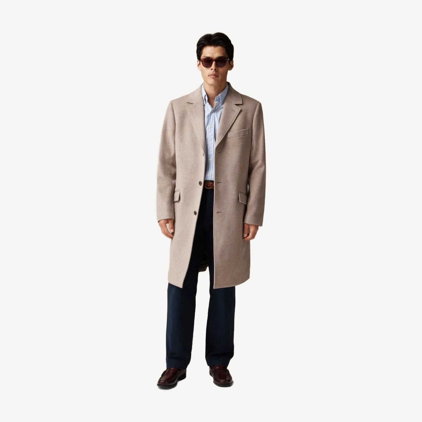 Rivington topcoat in Italian wool blend