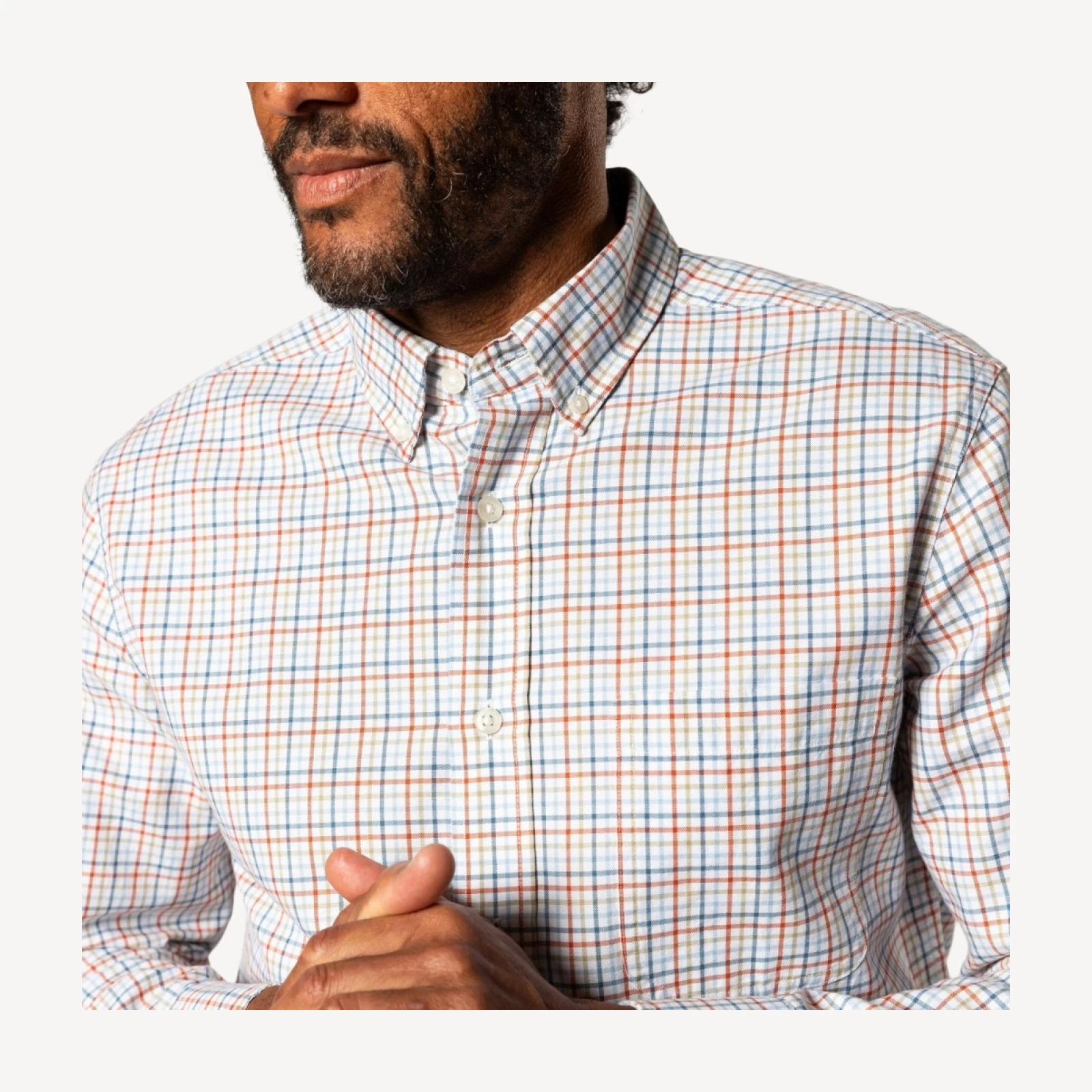 Cotton Oxford Sport Shirt - Bennet Plaid