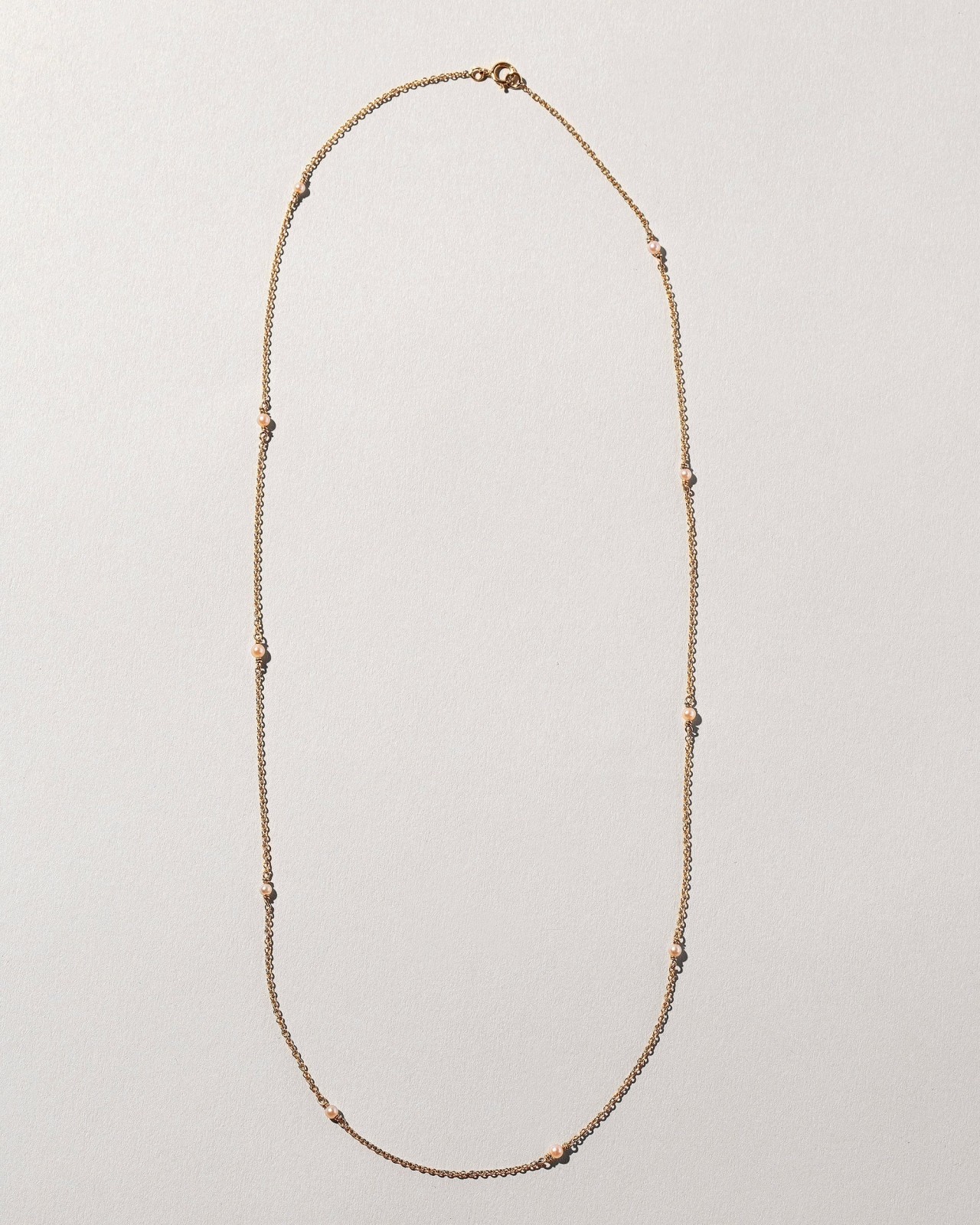 Natural Pink Seed Pearl Necklace