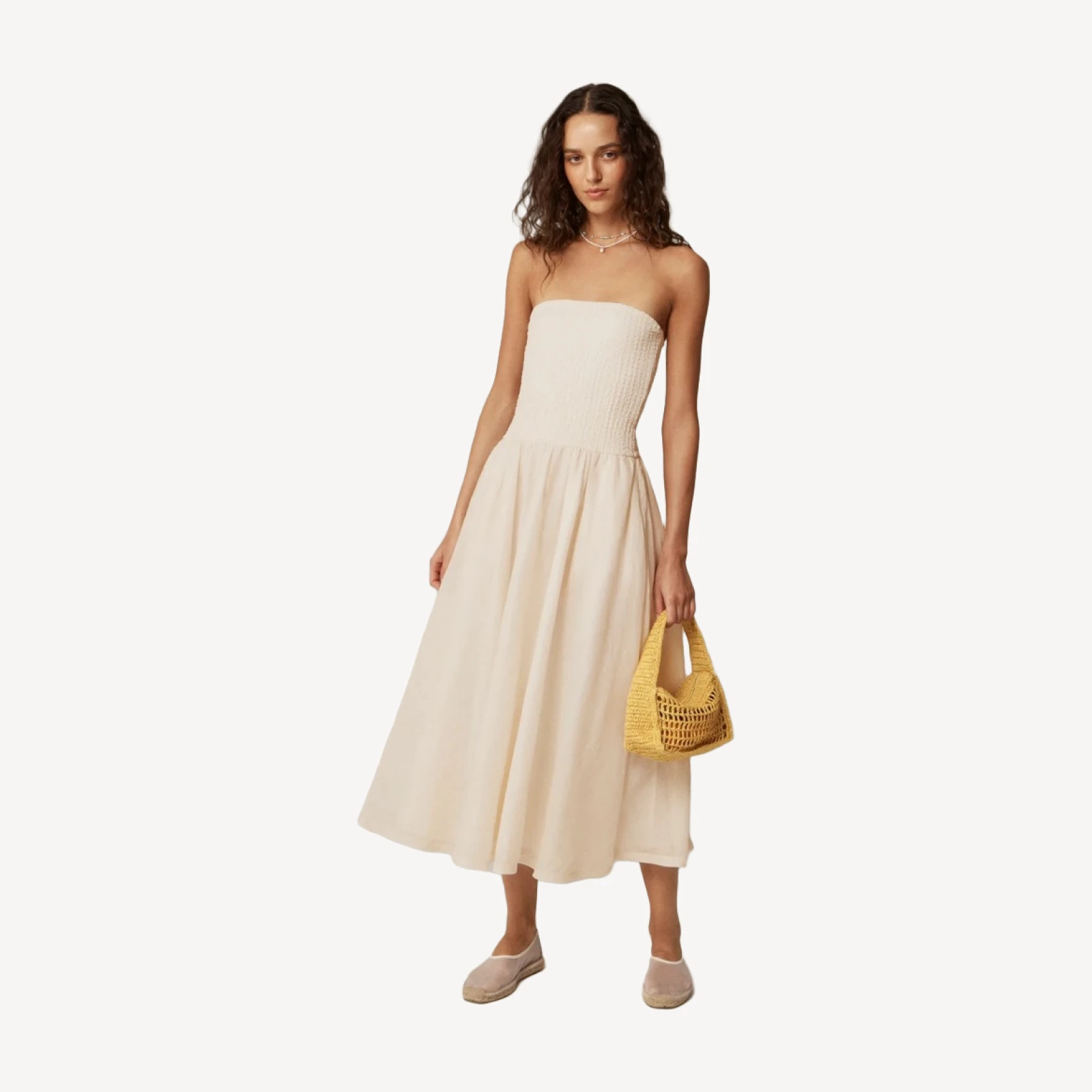 Strapless mixy dress