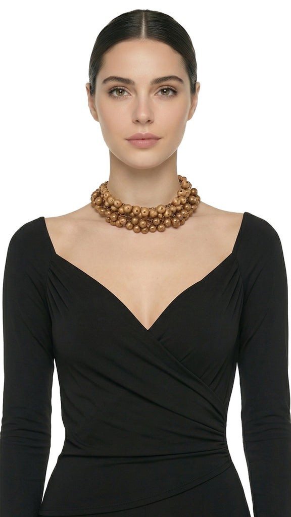 2-LAYERED BALL NECKLACES