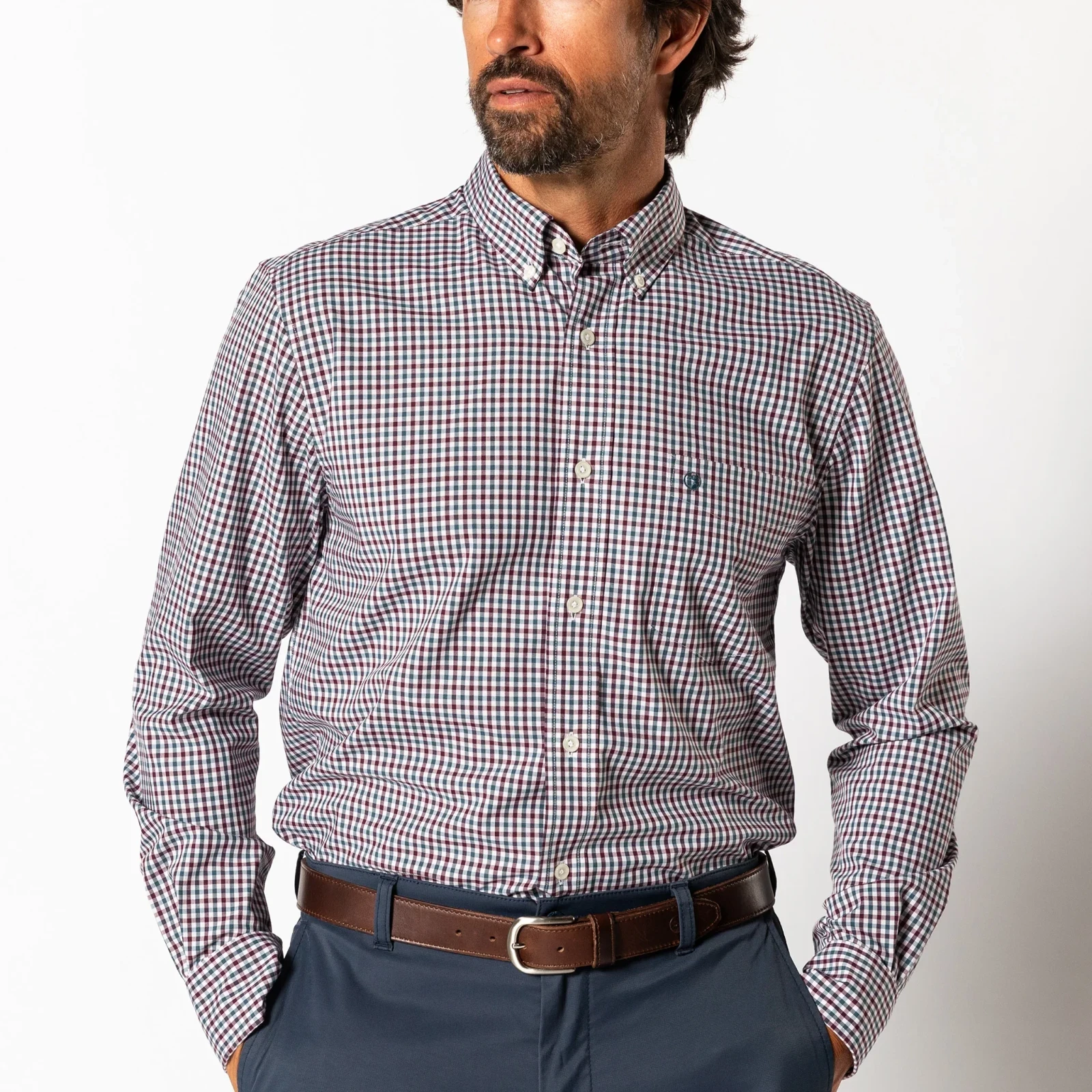 Performance Poplin Sport Shirt - Merill Gingham