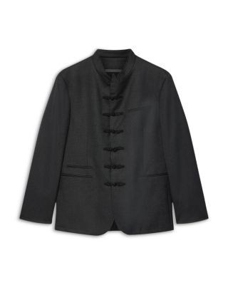 John Varvatos Varick Regular Fit Stand Collar Clasp Jacket